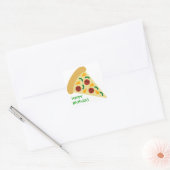 Autocollant de fête d'anniversaire de Pizza Slice (Enveloppe)