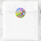 Autocollant de fête d'anniversaire Gâteau Cupcake (Sac)