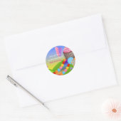 Autocollant de fête d'anniversaire Gâteau Cupcake (Enveloppe)