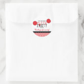 Autocollant de fête d'anniversaire pepperoni de fê (Sac)