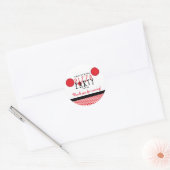 Autocollant de fête d'anniversaire pepperoni de fê (Enveloppe)