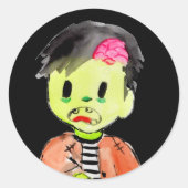 autocollant de fête d'anniversaire pour enfant Zom (Devant)