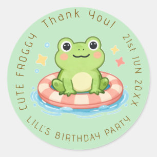Autocollant de fête d'anniversaire pour une fête a