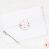 Autocollant de fête d'anniversaire rose Ballerina (Enveloppe)