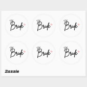 Autocollant de fête de Bachelorette de script mini (Feuille)