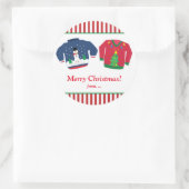 Autocollant de fête de fin d'année de pulls de Noë (Sac)