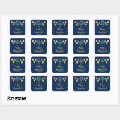 Autocollant de fête de Hanouka Menorah (Feuille)