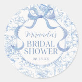 Autocollant de Fête de Mariage à l'Imprimé Floral  (Devant)