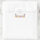 Autocollant de Fête de Mariage aux Fleurs Sauvages (Sac)