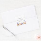 Autocollant de Fête de Mariage aux Fleurs Sauvages (Enveloppe)