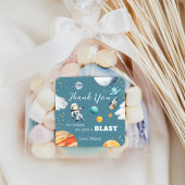 Autocollant de fête de remerciement Space Astronau