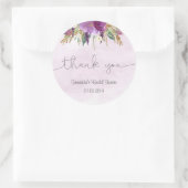 Autocollant de Fête des mariées d'aquarelle de cou (Sac)