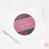 Autocollant de Fête des mariées rose vintage (Enveloppe)