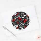Autocollant de fête du 40e anniversaire (Enveloppe)