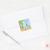 Autocollant de fête Luau (Enveloppe)