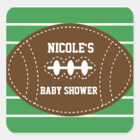 Autocollant de fête pour bébé avec football brodé