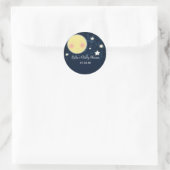 Autocollant de fête pour bébé avec lune et étoiles (Sac)