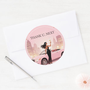 Autocollant de fête pour une ère unique Merci, Éti