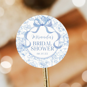 Autocollant de fête prénuptiale en chinoiserie flo