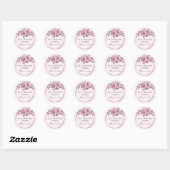 Autocollant de feuillage en or rose blush clair (Feuille)