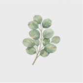 Autocollant de feuille d'eucalyptus de luxe Vert s (Devant)