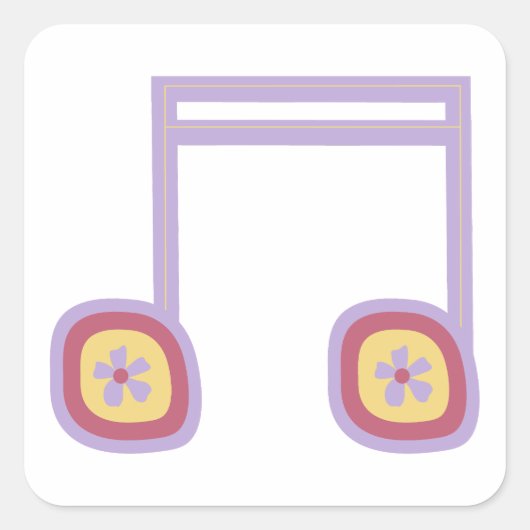 autocollant de feuilles de musique (Devant)