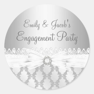 Autocollant de fiançailles Diamant & Dentelle Arge