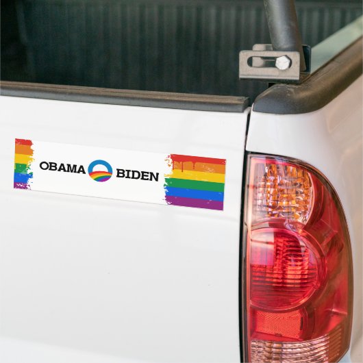 Autocollant de fierté d'Obama Biden 2012 (Sur camion)