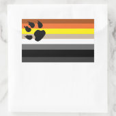 Autocollant de fierté d'ours gay. (Sac)