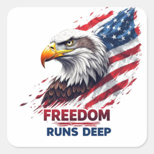 Autocollant de fierté patriotique USA La liberté e