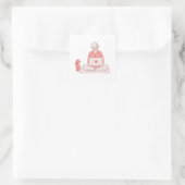 Autocollant de fille esthétique mignonne et confor (Sac)