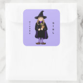 Autocollant de fille sorcière (Sac)