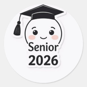 Autocollant de fin d'études de la promotion 2026 j