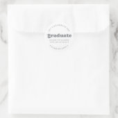 AUTOCOLLANT DE FIN D'ÉTUDES | DIPLÔMÉ RÉTRO MODERN (Sac)