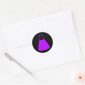 Autocollant de fiole d'Erlenmeyer violet (Enveloppe)