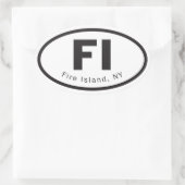 Autocollant de Fire Island (Sac)