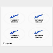 Autocollant de Fisher's Island (Feuille)