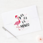 Autocollant de flamant de Noël (Enveloppe)