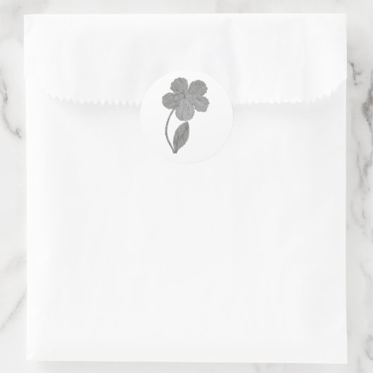 Autocollant de fleur botanique Fine Line  (Sac)
