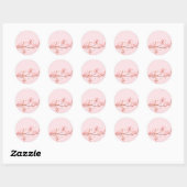 Autocollant de fleur en marbre rose (Feuille)