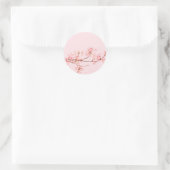 Autocollant de fleur en marbre rose (Sac)
