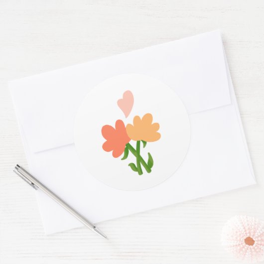 Autocollant de fleurs (Enveloppe)