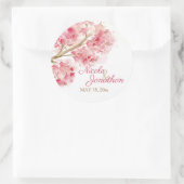 Autocollant de fleurs de cerisiers d'aquarelle (Sac)