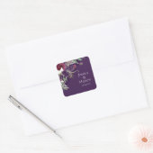 Autocollant de fleurs de nuit violet (Enveloppe)