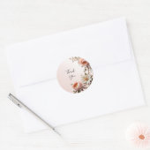 Autocollant de fleurs décoratives roses et blanche (Enveloppe)