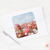 Autocollant de fleurs printanières colorées (Enveloppe)