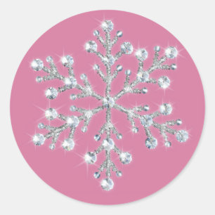 Autocollant de flocon de neige d'hiver