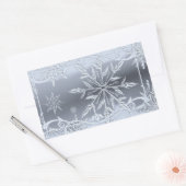 Autocollant de flocons d'argent (Enveloppe)