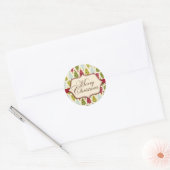 Autocollant de forêt de Noël (Enveloppe)