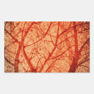 autocollant de forêt grungy